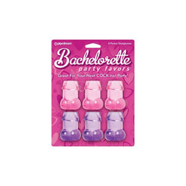 Bachelorette Party Pecker Shot Glasses Assorted Colors