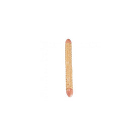Ivory Duo Veined Double Dong 18-inch - Ivory