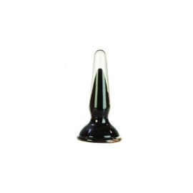 3.5 Inch Butt Plug Crystal Cote - Black