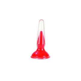 3.5 Inch Butt Plug Crystal Cote - Red