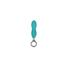 Flex It Up Pliable Silicone  Probe with Designer Pull Ring - Teal