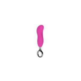 Curve It Up Pliable Silicone  Probe with Designer Pull Ring - Pink
