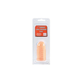 Latex Extension Nubby Cock Head 3-inch - Ivory