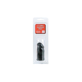 Latex Extension Smooth Cock Head 3-inch - Black
