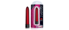 Velvet Vibe Me Petite Waterproof Multi-Speed Massager - Red