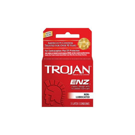 Trojan ENZ Non-Lubricated Condoms  - 3 Pack