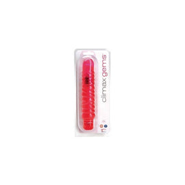 Climax Gems Vibrator 8-inch - Ruby Ripple