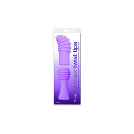 Climax Twist Tips Ribbed Vibrator - Purple